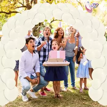 Разные размеры латексных шаров цвета слоновой кости для вечеринок на дни рождения, вечеринки по случаю рождения ребенка, выпускные, свадьбы, празднование определения пола ребенка, украшения на годовщину One Size