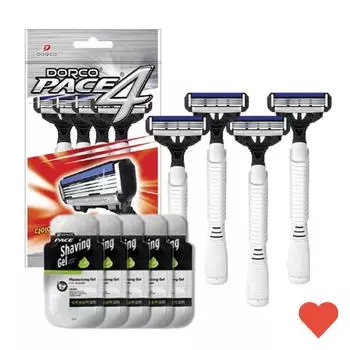 Razor Face 4 Портативный 4P Гель для бритья 5P Набор для бритья, Face 4 Бритва 4P + Гель 5P