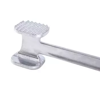 Разрыхлитель мяса из алюминиевого сплава Разрыватель ребер из алюминиевого сплава Молоток для разрыхления мяса Молоток для мяса Размягчитель мяса Размягчитель мяса One Size серебряный