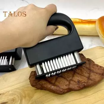 Разрыхлитель мяса, удобный, экономит время приготовления, компактный, полезный измельчитель еды для ресторана, ручной разрыхлитель мяса для дома чёрный
