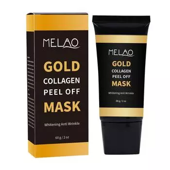 Разрывающая маска из 24-каратного золота, очищающая мелкие поры, увлажняющая драгоценную отбеливающую маску, маска для лица для удаления черных точек 60g золотой