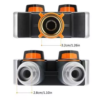Разветвитель для садового шланга на 2/4, распределитель для крана 3/4 и 1/2 для наружного соединения крана и садовых шлангов, распределитель для полива газона