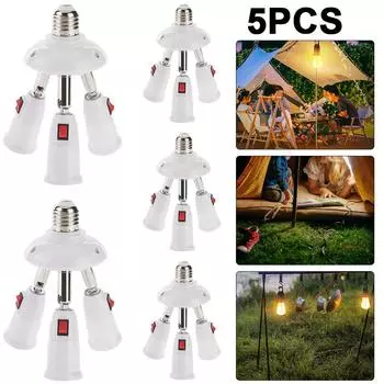Разветвитель E27 3 Kpfe Lampensockel Einstellbare LED-Lichthalter-Adapterbuchse