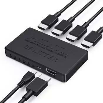 Разветвитель HDMI 4K 2K 1 в 4 выхода 4x1 HDMI-совместимый адаптер HD 1080P Видеокоммутатор для Xbox PS4 DVD HDTV ПК Ноутбук
