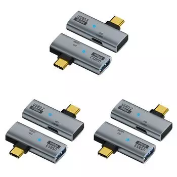Разветвитель OTG 3.2 типа C, адаптер USB C на USB 10 Гбит/с с зарядкой PD типа C, 100 Вт H