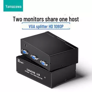 Разветвитель Shanze VGA: 1 вход 2 выхода или 4 выхода, HD Display Expander для компьютера и проектора one in two out