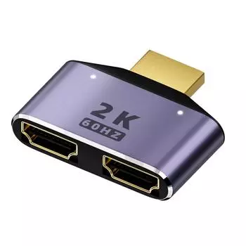 Разветвитель, совместимый с HDMI, 1 в 2 выхода - 2K Разветвитель, совместимый с HDMI, 1x2 порта, поддержка 2K Full UltraHD 1920x1080 3D
