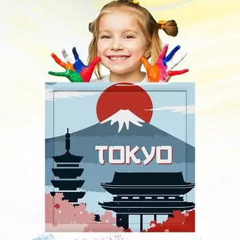 Развитие хобби 20x20 см, ручная роспись, детский рисунок, картина маслом по номерам для детей, обучение рисованию 20x20cm no Frame