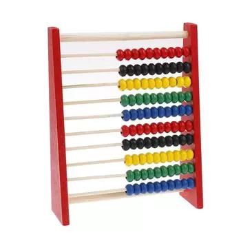 Развитие интеллекта Деревянные счеты для детей Математика для детей 3-6 лет красный