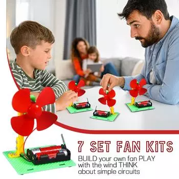 Развитие интереса учащихся начальной школы к научным экспериментам, сделанным своими руками, набор материалов для игрушечного вентилятора One Size