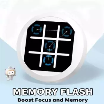 Развитие памяти Крестики-нолики Игра 4 в 1 Настольная шахматная игра Электронная доска Монтессори Семья оранжевый