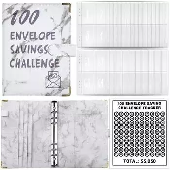 Развитие привычек 100 Конверт Вызов Папка A5 Бюджет Папка Планировщик Пара Деньги Экономия