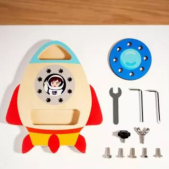 Развивающая доска, Подростковый вращающийся винт, Инструмент для жизни, Развивает навыки рук, Совершенствует мелкую моторику, Улучшает терпение и концентрацию, Идеальный подарок для молодых Rocket Set