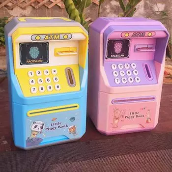 Развивающая игрушка многофункциональная детская копилка с паролем мультфильм денежная коробка рождественский подарок