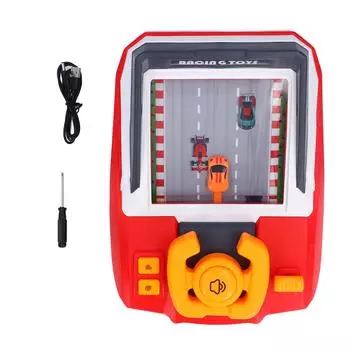 Развивающая игрушка руль для детей Моделирование вождения автомобиля Детское раннее образование Визуальное красный