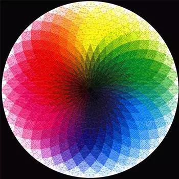 Развивающие игрушечные пазлы своими руками 1000 деталей/набор разноцветных радужных круглых геометрических головоломок