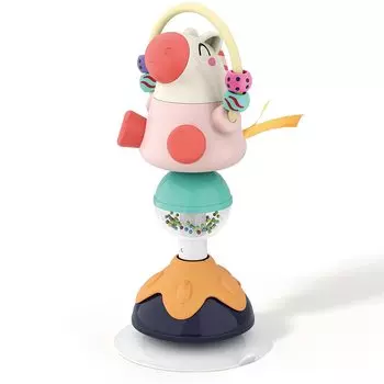 Развивающие игрушки для детского стульчика-поднос для стульчика, игрушка-погремушка с присоской для раннего обучения для девочек-младенцев и малышей в возрасте от 6 до 12 месяцев 22.5x9.5cm