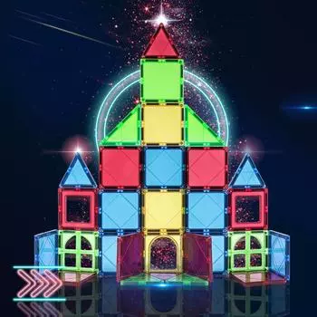 Развивающие игрушки Магнит DIY Большой размер Магнитные строительные блоки Набор игровых магнитных плиток для детей дошкольного возраста