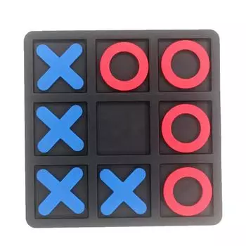 Развивающие игрушки Развивающие интеллектуальные настольные игры Головоломки XO Chess Крестики-нолики Игра-головоломка чёрный