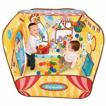 Развивающий цирковой мяч для ума и тела Рекомендуется для детей от 1 года Более 20 способов игры Безопасная серия, где мама может видеть Превращается в