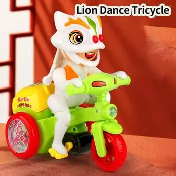 Развлечения Гладкий Край Полезные Красочные Огни Трюковой Модель Трехколесного Велосипеда Детский Мотоцикл Игрушечный Электрический