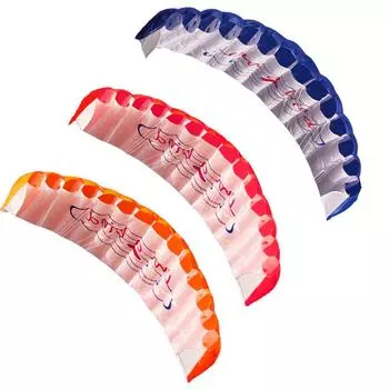 Развлечения на открытом воздухе Спорт Power Dual Line Stunt Parafoil Parachute Rainbow Sports Beach Kite для начинающих оранжевый