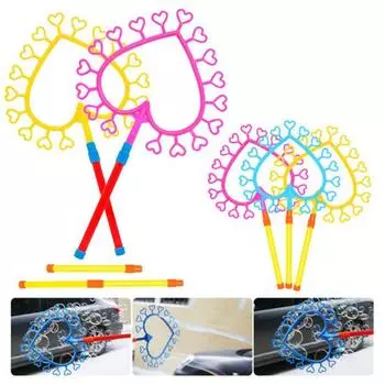 Развлечения Ручной забавный уникальный маленький сердечный пузырчатый аппарат розовый