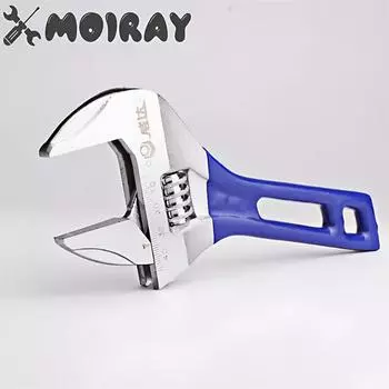 Разводной гаечный ключ Deli с ПВХ-покрытием, ручка из нержавеющей стали, универсальный гаечный ключ, ручной инструмент, 4 дюйма, бытовой многофункциональный гаечный ключ