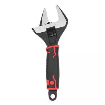 Разводной гаечный ключ с широкими губками 6 дюймов, стальной гаечный ключ CR V со шкалой для дома, гаража, мастерской