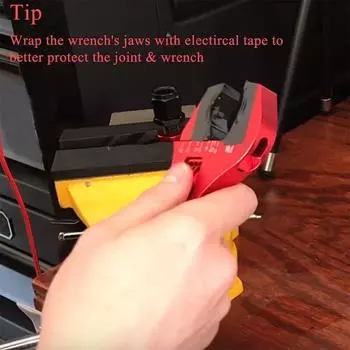 Разводной ключ, алюминиевый гаечный ключ, инструмент для шлангового наконечника чёрный