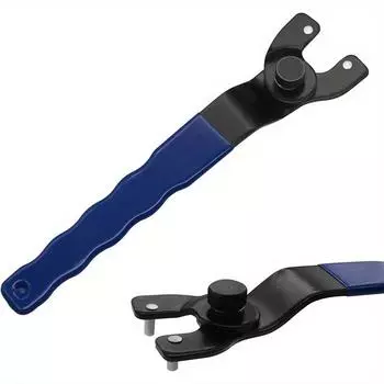 Разводной ключ для шлифовального станка, универсальный угловой стальной штифтовой ключ, подходит для шлифовальных станков и циркулярных пил, ключ для стопорной гайки шлифовального станка синий