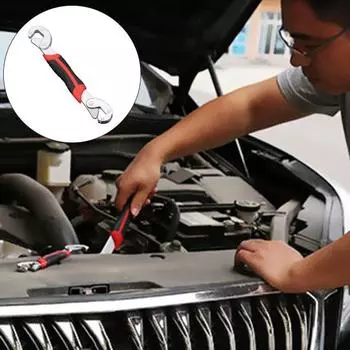 Разводной ключ из углеродистой стали, прочный, многофункциональный, двухсторонний, для ванной, кухни, раковины, сантехники, крана, раковины