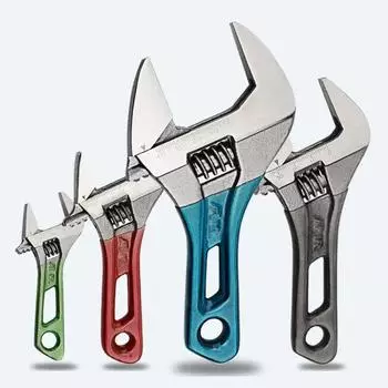 Разводной ключ с большим отверстием и короткой ручкой, мини-гаечный ключ с лазерной шкалой, резиновый ключ, сантехнические инструменты для ванной комнаты