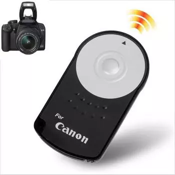 RC-6 Инфракрасный беспроводной пульт дистанционного управления для Canon 5D Mark II 7D 60D Rebel T1i/500D T2i/550D T3i/600D XSi/450D чёрный