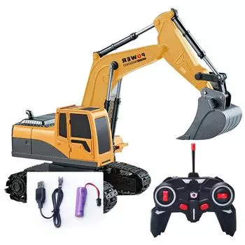 RC экскаватор игрушка гибкая рука копание более толстый трек моделирование дети строительные игрушки для улицы