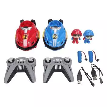 RC бамперная машинка перезаряжаемая маленькая мультяшная гоночная машина с дистанционным управлением для детей ясельного возраста