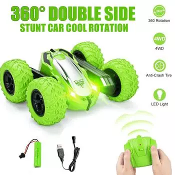 RC Cars 4WD 2.4GHz Stunt Car Double Sided 360, Flip Remote Control Toys для детей