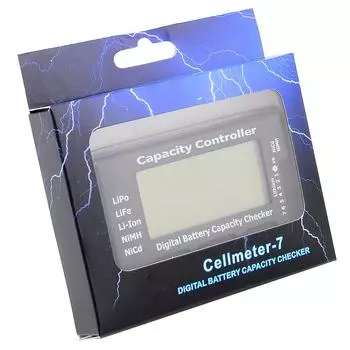 RC CellMeter-7 Digital Cell Battery Capacity Checker For LiPo LiFe Li-ion Nicd NiMH Battery Voltage Tester Checking