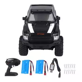 RC Crawler 110 Scale 2.4GHz 4WD LED Light 1500mAh 15kmh Rubber Wheels RC Climbing Car с 2