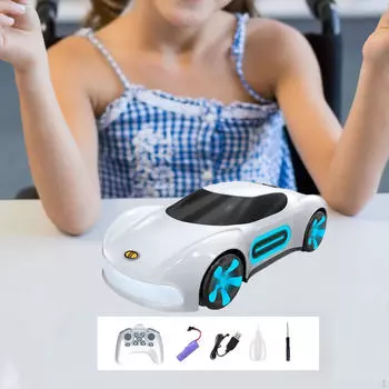RC Drift Car Радиоуправляемый автомобиль со световыми эффектами для юных гонщиков White Remote