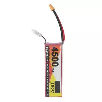 RC Lipo Battery 4500 мАч 11,1 В 100C 3S Батарея с дистанционным управлением для транспортных средств с вилкой XT60
