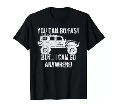 RC Scaler Crawler Defender Radio Controlled Car T-Shirt чёрный