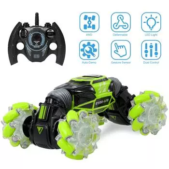 RC Stunt Car 4WD Watch Gesture Sensor Control Деформируемый электромобиль Вездеходный трансформируемый автомобиль красный