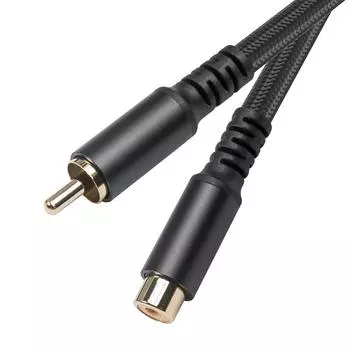RCA Male To Female Audio Video Line Aluminum Alloy Shell RCA Extension Cable AU 1.8M