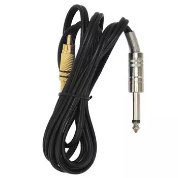 RCA Tattoo Clip Cable Professional Soft Flexible Silicone Tattoo Machine Hook Line for Tattoo чёрный