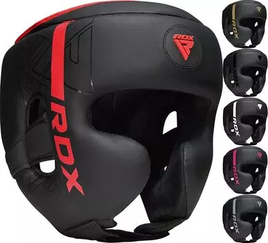 RDX Боксерский шлем для тренировок по смешанным единоборствам с регулируемой подкладкой Кара Муай Тай Шлем для спарринга, кикбоксинга, боевых искусств, каратэ, тхэквондо Шлем (Матовый красный,
