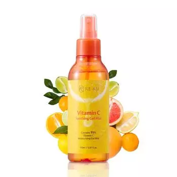 RE:AU увлажняющий успокаивающий гель-мист с зеленым чаем, витамином С, алоэ вера, тоник для лица, спрей-спрей для сухой кожи, сияющая вода 150ml