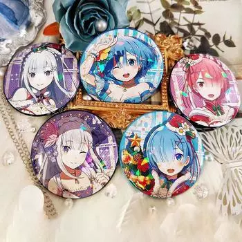 ре:Брошь Жизнь в другом мире от нуля, аниме-брошь, украшение коллекции.