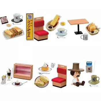 Re-ment Corporate Collaboration I love it more Coffee place Komeda Coffee Shop 2nd edition 1BOX Approximately H115 x W70 x D60mm Made of PVC, ABS