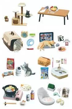 Re-ment Petit Sample Повседневная жизнь Некоты 1 КОРОБКА Приблизительно В115 x Ш70 x Г50 мм Изготовлен из ПВХ